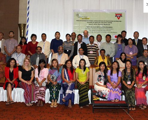Participants at the Indo Myanmar Regional Consultation on Trafficking in Persons