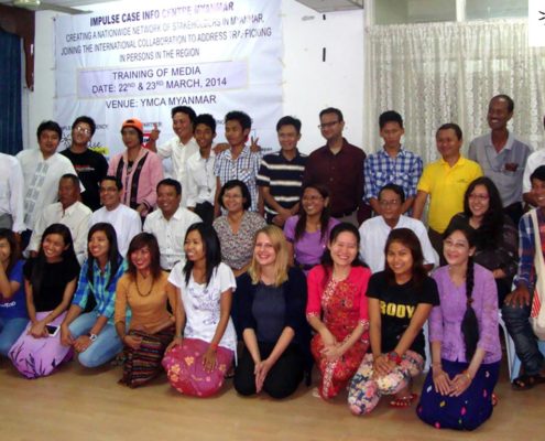 Impulse Model, Partnerships | Participants from the Media, at the Capacity Building Training conference, held in Yangon, Myanmar